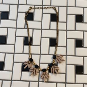 J. Crew gold Black and Tan necklace